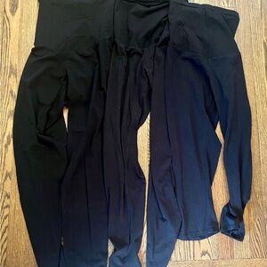 Motherhood Essential Black Leggings Set (3)
